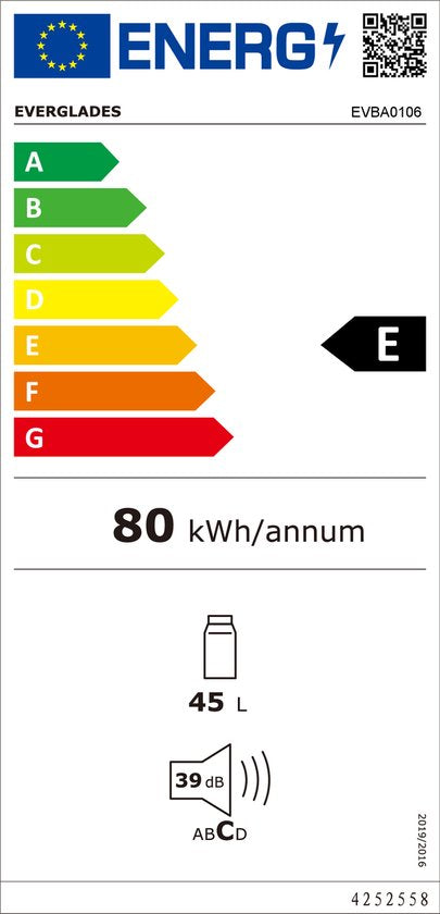Everglades EVBA0106 - Bar Koelkast
