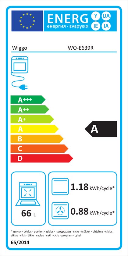 Wiggo WO-E639R(XX) – Vrijstaand gasfornuis – 60 cm – 5 kookzones – met wokbrander – 56L elektrische oven – Roestvrijstaal – Elektrische vonkontsteking & vlambeveiliging – Energieklasse A – 5 jaar garantie