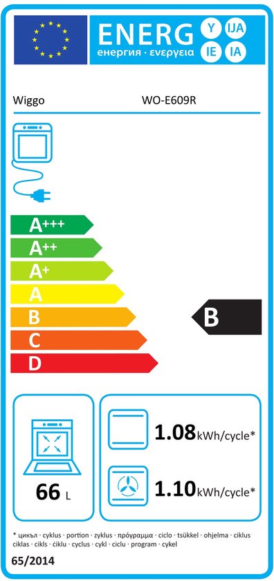 Wiggo WO-E609R(XX) Vrijstaand gasfornuis