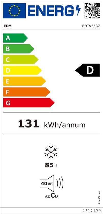 EDY EDTV5537 - Tafelmodel Vriezer