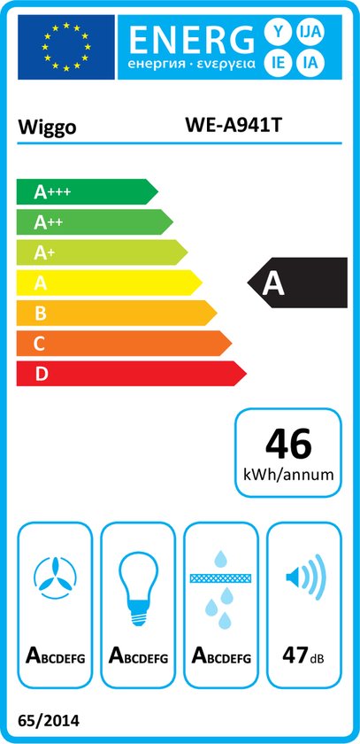 Wiggo WE-A941T(X) – T-Model Wandschouw Afzuigkap