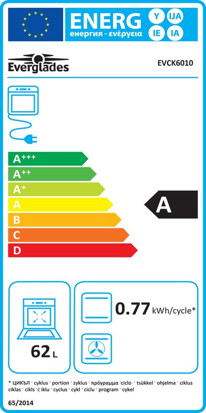 Everglades EVCK6010 - Gasfornuis