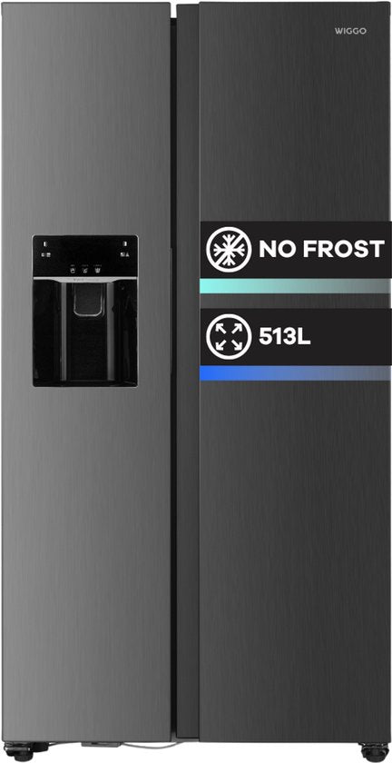 Wiggo WR-SBS18IME(X) - Amerikaanse Koelkast