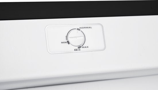 Wiggo WF-UR14E(B) – Kastmodel Vriezer – 168 Liter – 143 cm hoog – Energielabel E – Vrijstaand – 5 lades – Stil 40 dB – Omkeerbare deur – Zwart – 5 jaar garantie