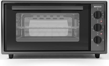 Wiggo WMO-E456(B) - Vrijstaande Mini Oven - Electrisch - 60 CM - 45 liter - 2000 W - 5 Jaar Garantie - Zwart