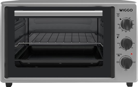Wiggo WMO-E353(X) - Vrijstaande Mini Oven - Electrisch - 50 CM - 35 liter - 1800 W - 5 Jaar Garantie - Roestvrijstaal