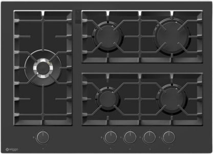 Wiggo WH-G735GR(B) - Inbouw Gaskookplaat