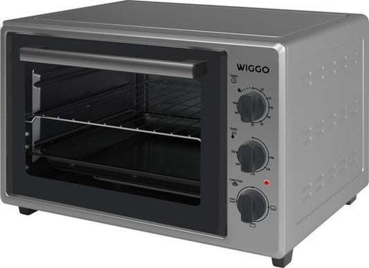 Wiggo WMO-E353(X) - Vrijstaande Mini Oven - Electrisch - 50 CM - 35 liter - 1800 W - 5 Jaar Garantie - Roestvrijstaal