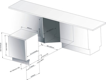 Everglades EVBi5601B - Inbouwvaatwasser