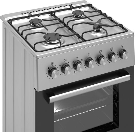 Wiggo WO-E606A(XX) Vrijstaand gasfornuis