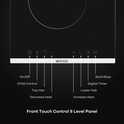 Wiggo WH-E312G(B) - Inbouw Inductiekookplaat