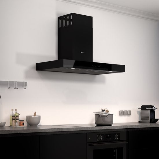 Wiggo WE-A941T(B) – T-Model Wandschouw Afzuigkap