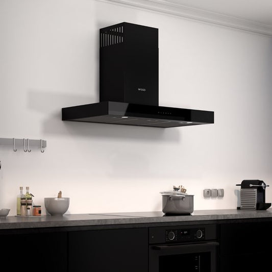 Wiggo WE-A941T(B) – T-Model Wandschouw Afzuigkap