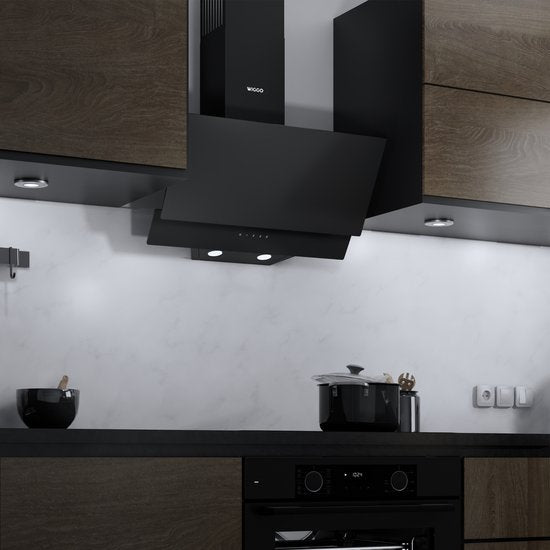 Wiggo WE-A642G(B) – Schuine Afzuigkap