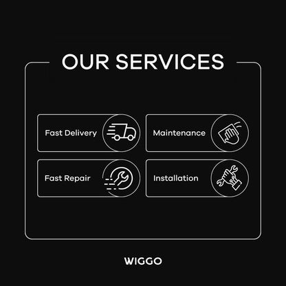 Wiggo WO-E639R(BB) – Vrijstaand gasfornuis – 60 cm – 5 kookzones – met wokbrander – 56L elektrische oven – Zwart – Elektrische vonkontsteking & vlambeveiliging – Energieklasse A – 5 jaar garantie