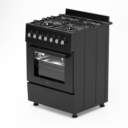 Wiggo WO-E606A(BB) Vrijstaand Gasfornuis