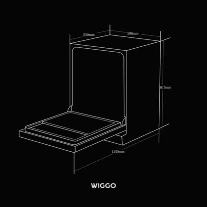 Wiggo WD-B6126E(W) - Inbouw vaatwasser