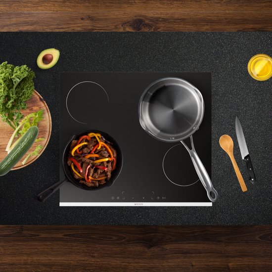Wiggo WH-E675GC(B) - Inbouw Keramische kookplaat