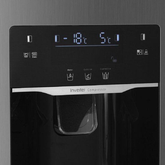 Wiggo WR-SBS18IME(X) - Amerikaanse Koelkast