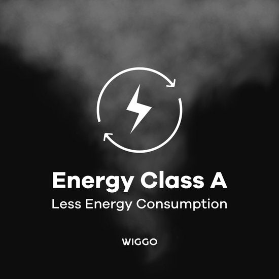 Wiggo WO-E503A(XX) - Vrijstaand - Gasfornuis - 50 cm - 52 Liter - 4 pitten - Energieklasse A - 5 jaar garantie - Roestvrijstaal