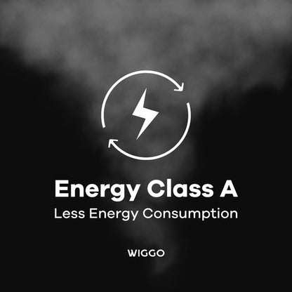 Wiggo WO-E503A(XX) - Vrijstaand - Gasfornuis - 50 cm - 52 Liter - 4 pitten - Energieklasse A - 5 jaar garantie - Roestvrijstaal