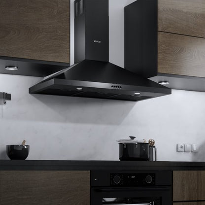 Wiggo WE‑C930P(B) – Wandschouw Afzuigkap