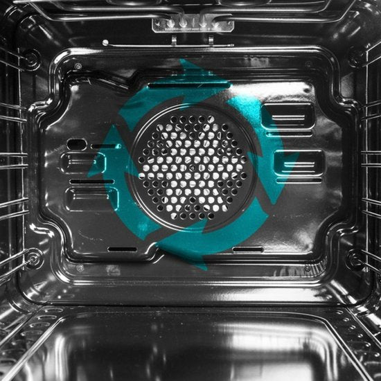 Wiggo WO-E639R(BB) – Vrijstaand gasfornuis – 60 cm – 5 kookzones – met wokbrander – 56L elektrische oven – Zwart – Elektrische vonkontsteking & vlambeveiliging – Energieklasse A – 5 jaar garantie