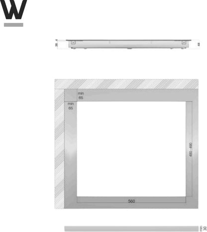 Wiggo WH-E674GC(B) - Inbouw Keramische kookplaat