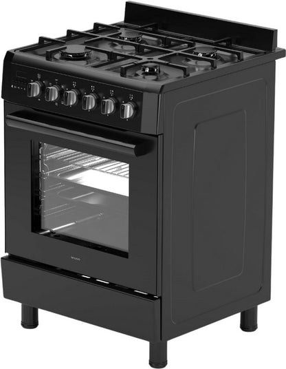 Wiggo WO-E609R(BB) Serie 9 - Gasfornuis - Zwart