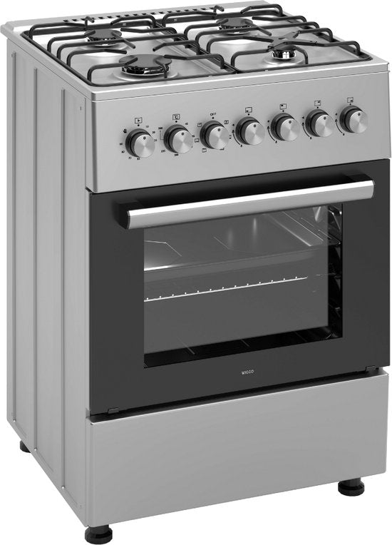 Wiggo WO-E606A(XX) Vrijstaand gasfornuis