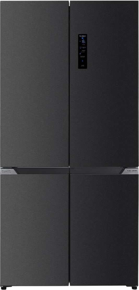 Wiggo WR-MD19E(DX) - Amerikaanse Koelkast - Vrijstaand of in te bouwen